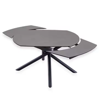 Table à manger moderne de haute qualité européenne, extensible, en métal, 4-8 places, style industriel, meubles pour la maison, cuisine, hôtels, parcs