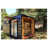 Maison préfabriquée en acier léger, construction portable en métal, prix d'usine, installation rapide et pratique, petite cabane conteneur