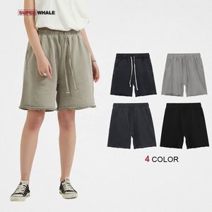 Pantalones cortos de algodón de rizo francés unisex, pantalones cortos con logotipo y estampado vintage, pantalones cortos deportivos holgados a la moda para hombre - Product Image 2