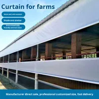 Nouveau tissu de rideau roulant imperméable en PE pour l'élevage, pour porcheries, fermes bovines et abris pour moutons, perméable à la lumière et résistant à la pluie