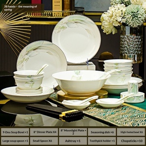 Service de table en céramique de Jingdezhen 2025 – Assiettes et vaisselle pour la maison – Cadeaux de déménagement – Coffret cadeau de luxe léger – Boîtes cadeaux - Product Image 6