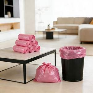 Sacs poubelles jetables Huamaohengchun en PE avec soufflets latéraux, 22 pièces, non parfumés, noirs, pour salle de bain, cuisine, chambre, salon - Product Image 5