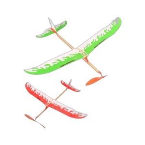 Avion modèle Thunderbird à propulsion par élastique, biplan, planeur manuel, jouet pour l'éducation scientifique - Product Image 3