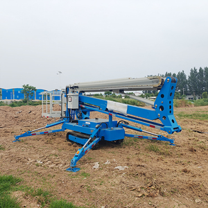 14M traino dietro rimorchio montato braccio di sollevamento telescopico ragno idraulico uomo articolare piattaforma aerea - Product Image 4