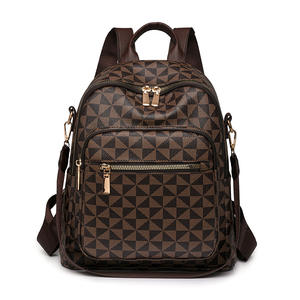 Mochila Vintage de Moda para Niña, Linda Mochila con Cierre, Mochila de PU para Viaje - Product Image 1