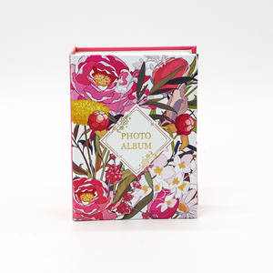 Personalizado Midsummer flor oro estampado soldadura encuadernado PP deslizamiento en álbum de fotos libro barato en línea al por mayor - Product Image 1