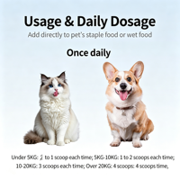 Poudre dentaire pour animaux USMILEPET, soin buccal sûr pour chiens et chats, réduit la mauvaise haleine et la plaque dentaire, pas besoin de dentifrice
