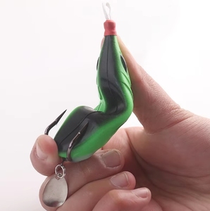 TOPIND 15g Grenouille Poisson Volant Réservoir de Sang Double Crochet pour Longue Portée Carpe de Fond Brochet Truite Lacs - Product Image 4