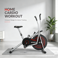 Vente chaude Résistance à l'air Hybrid Fan Bike Entraînements personnalisés Vélos pneumatiques d'exercice