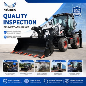 NIMBUS Multi Functional Four Wheel Drive Backhoe <strong>Loader</strong> 6-in-1 Multi-purpose Bucket <strong>Low</strong> Energy Consumption Backhoe <strong>Loader</strong> - Product Image 5