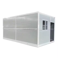 Maison conteneur pliable 20 pieds avec fenêtres, escalier, design respirant, couleur personnalisable, style moderne du milieu du siècle, garantie 1 an pour hôtel