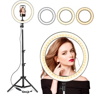 Lumière Anneau avec 2m Trépied Ring Light avec Télécommande <span class=keywords><strong>Lampe</strong></span> Luminosité ring light <span class=keywords><strong>action</strong></span> - Product Image 2