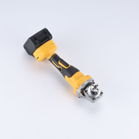 Meuleuse d'angle électrique sans fil jaune haute puissance rechargeable, sans balais, avec déclencheur, pour polissage DIY, décapage de rouille métallique et découpe
