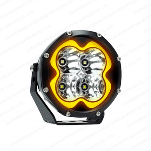Ambre blanc 5 pouces 12V phare LED brouillard/lumière de fossé de conduite DRL pour voiture 4x4 jeep <span class=keywords><strong>camion</strong></span> <span class=keywords><strong>Super</strong></span> lumineux hors route jeep Spot Light - Product Image 1