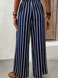 Pantalones de Pierna Recta de Cintura Alta para el Verano - Product Image 1