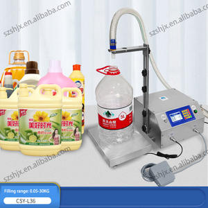 SH-L36 haute précision pesage remplissage verre shampooing Gel boisson huile d'olive vin eau Sauce semi-automatique sous Machine engrenage - Product Image 3