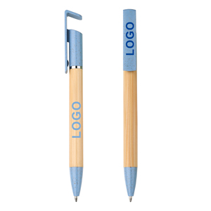 Selling Eco-Friendly Retractable Bamboo <b>Pen</b> with Customized Printing Logo Ballpoint <b>Pens</b> Branding for Mobile Phone Holder - Product Image 5