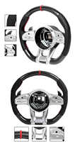 Volant personnalisé en fibre de carbone Mercedes Benz AMG Classe C E W204 W205 W213 W212 C63 W211 C43 C300 G63 Cls W218 W222 W177 W221