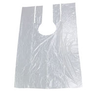 Cape de coiffure unisexe imperméable jetable pour salon de coiffure coupe de cheveux teinture épaissie/option de taille plastique PE