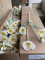 Nouvelles fleurs de pavot artificielles de style chinois moderne, fleurs de pavot colorées et veloutées pour mariage et décoration intérieure, fleurs couleur corail.