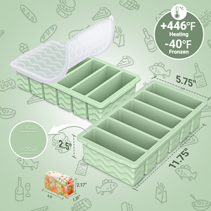 Tùy Chỉnh 6 Khoang Silicone Ice Cube Khay Bpa-Miễn Phí Thân Thiện Với Môi Linh Hoạt Tủ Đông Khuôn Cho Ice Cream Súp Sô Cô La Có Thể Tháo Rời Nắp - Product Image 4