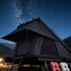 Carpa de techo impermeable y ligera, tipo clamshell, con apertura automática, para acampar en el techo del coche. - Product Image 1