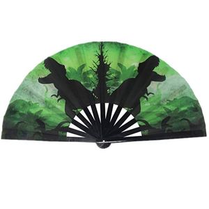 Promotional <b>Large</b> 33cm Rave Folding Hand <b>Fans</b> Bamboo Crafts for Party and Marriage - Product Image 3