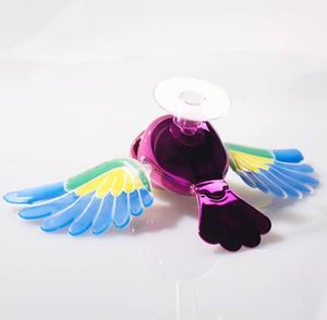 Adorno Creativo para Coche con Forma de Pájaro Volador Impulsado por el Viento, Figura con Alas Simuladas, Soporte Adhesivo para Motocicleta, No Requiere Energía, Regalo Silencioso - Product Image 3