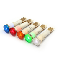 FILN 10MM enfichables en plastique LED voyants 12V/24V machine à laver lampe pilote électrique machine indicateur lumière fil