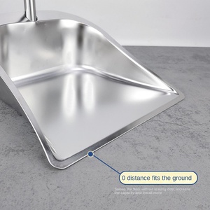 Recogedor de Basura Integrado de Acero Inoxidable Dajiang, Pala de Basura de Acero Inoxidable No Magnética, Pala de Basura Reforzada, Cubo Sanitario - Product Image 3