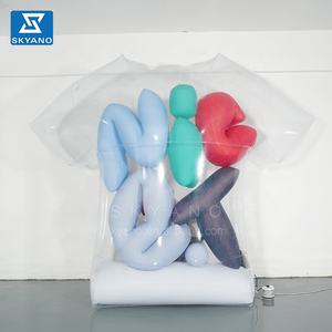 Camiseta inflable gigante transparente <span class=keywords><strong>de</strong></span> ropa inflable publicitaria para eventos <span class=keywords><strong>de</strong></span> marca con eslogan - Product Image 1