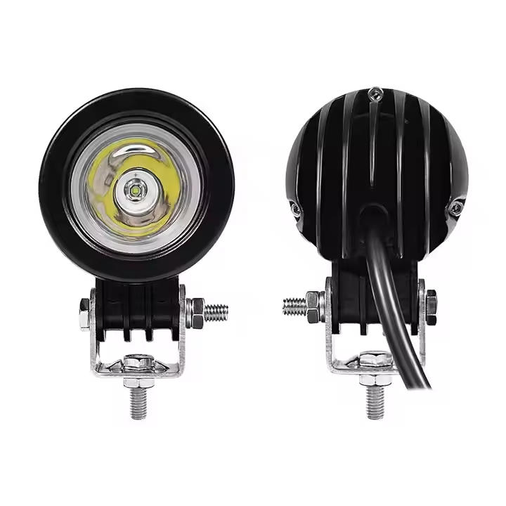 Factory Supply 10W 2-Inch Round LED Work Light Cheap Spot Lighting System for Motorcycles and Bikes
