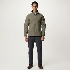 <b>Men</b> Autumn Premium Quality Lightweight Canvas <b>Jackets</b> Waterproof Windproof Hooded 100% Cotton Custom Design Pakistan Made - Product Image 1
