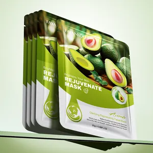 Oem Fayankou Groothandel Koreaanse Avocado Gezichtsmasker Blad Plantenextracten Hydraterende Voedende Gezichtsmasker