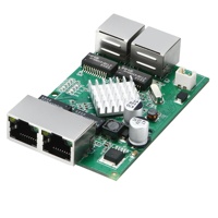 Commutateur Ethernet POE Gigabit PCB 2 + 2 PH2.0 8PIN Ports Network POE Switch Board Gigabit Desktop Switch Hub Smart Parking System