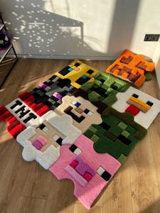 Tapis personnalisé découpé sur mesure, motif imprimé, pour décoration de chambre, tapis anime, tapis gamer, tapis de dessin animé, tapis <span class=keywords><strong>Minecraft</strong></span>, tapis anime - Product Image 4