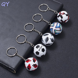 QY vente en gros 3D imprimé Football porte-clés Simulation Football pendentif sport Fan Souvenir Logo personnalisé disponible - Product Image 4