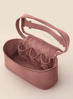 OEM Maßgefertigte Personalisierte Große Reise-Organizer-Tasche aus Veganem Leder mit Logo für Kosmetik, Hautpflege und Make-up für Frauen