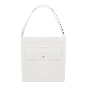 Solid Color Canvas Messenger Bag Horizontal Square Zipper Closure Everyday Use Women's Bag Black And White Spring 2023 - Product Image 5