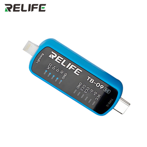 RELIFE TB-09 <span class=keywords><strong>SE</strong></span> Probador de Puertos de Carga para <span class=keywords><strong>iPhone</strong></span> y Android, Analizador Inteligente de Puertos de Carga con Doble Conector Lightning/Tipo-C, Herramienta de Prueba - Product Image 4