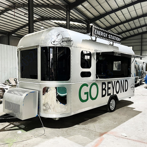 Remorque de cuisine de rue portable en acier inoxydable entièrement équipée avec table de travail et évier. - Product Image 4