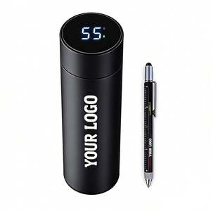 Bouteille isotherme portable avec filtre, affichage intelligent de la température, logo personnalisé, cadeau promotionnel pour entreprise, café, thé, tasse thermos - Product Image 1