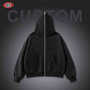 Nouveau <span class=keywords><strong>Sweat</strong></span> à Capuche Zippé <span class=keywords><strong>Homme</strong></span> Oversize <span class=keywords><strong>Hip</strong></span> <span class=keywords><strong>Hop</strong></span> de Haute Qualité avec Masque Intégré Épais – Fabricants de Hoodies - Product Image 2