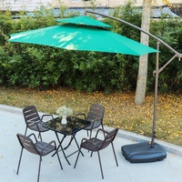 Chaise de table parasol en métal pour balcon, jardin, magasin de thé au lait.