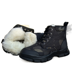 Botas de Nieve de Camuflaje para Hombre, con Tacón Medio, Impermeables, Cálidas, para Invierno y Uso en Exteriores - Product Image 5
