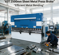 Máquina de Doblado Hidráulica CNC Delem 53T de 63 Toneladas y 2.5 m con Controlador de Pantalla Táctil para Acero al Carbono y Acero Inoxidable