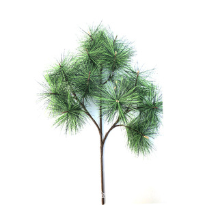 Hojas Artificiales de PVC en Oferta, Hojas de Pino Simuladas, 12 Ramas de Agujas de Pino, Plantas Verdes Perennes, Piñas de Pino - Product Image 3