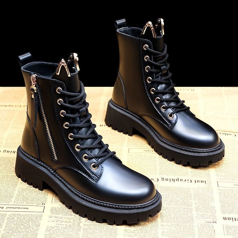 2021 Middle Hight Martin Botas Mujer Estilo Británico comprar a buen precio  — entrega gratuita, reseñas reales con fotos — Joom