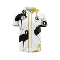Maillot de baseball personnalisé à fleurs, chemise hawaïenne boutonnée, respirante, séchage rapide, nom et numéro brodés pour hommes/femmes/garçons