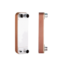 Condensador de Refrigerante de Alta Eficiencia R22 R404A R410A e Intercambiador de Calor de Placas Soldadas de Cobre para Calefacción Central |   Sistema HVAC